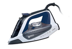 Mega Steam Iron, 2200Watts, Grey with Blue - HJ-2085
