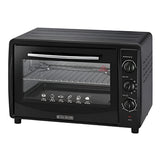 Black & Decker Toaster Oven with Double Glass, Black - TRO45RDG-B5