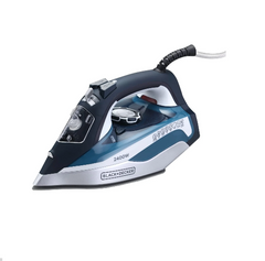 Black & Decker Steam Iron, Ceramic Plate, 2400Watts, Blue - X2150-B5