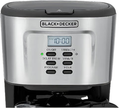 Black & Decker Coffee Maker, 12Cup, 900Watts, Black / Silver - DCM85-B5