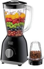 Black + Decker Blender with Grinder & Extra Jar, 400Watts, Black - BX365J-B5