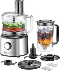 Black & Decker Food Processor,2.3Lit, 750Watts, Stainless Steel - FX760-B5