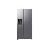 Samsung Side by Side Refrigerator A+, SmartThings & Wifi, Metal Cooling Duct, 617Lit, Black - RS70F64K1FJO