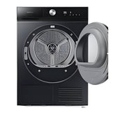 Samsung Heat Pump Dryer A+++, Inverter AI Control, 18Programmes, 9Kg, Black - DV90BB7440GBFH