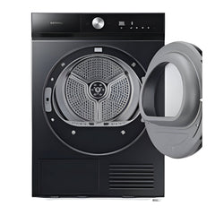 Samsung Heat Pump Dryer A+++, Inverter AI Control, 18Programmes, 9Kg, Black - DV90BB7440GBFH
