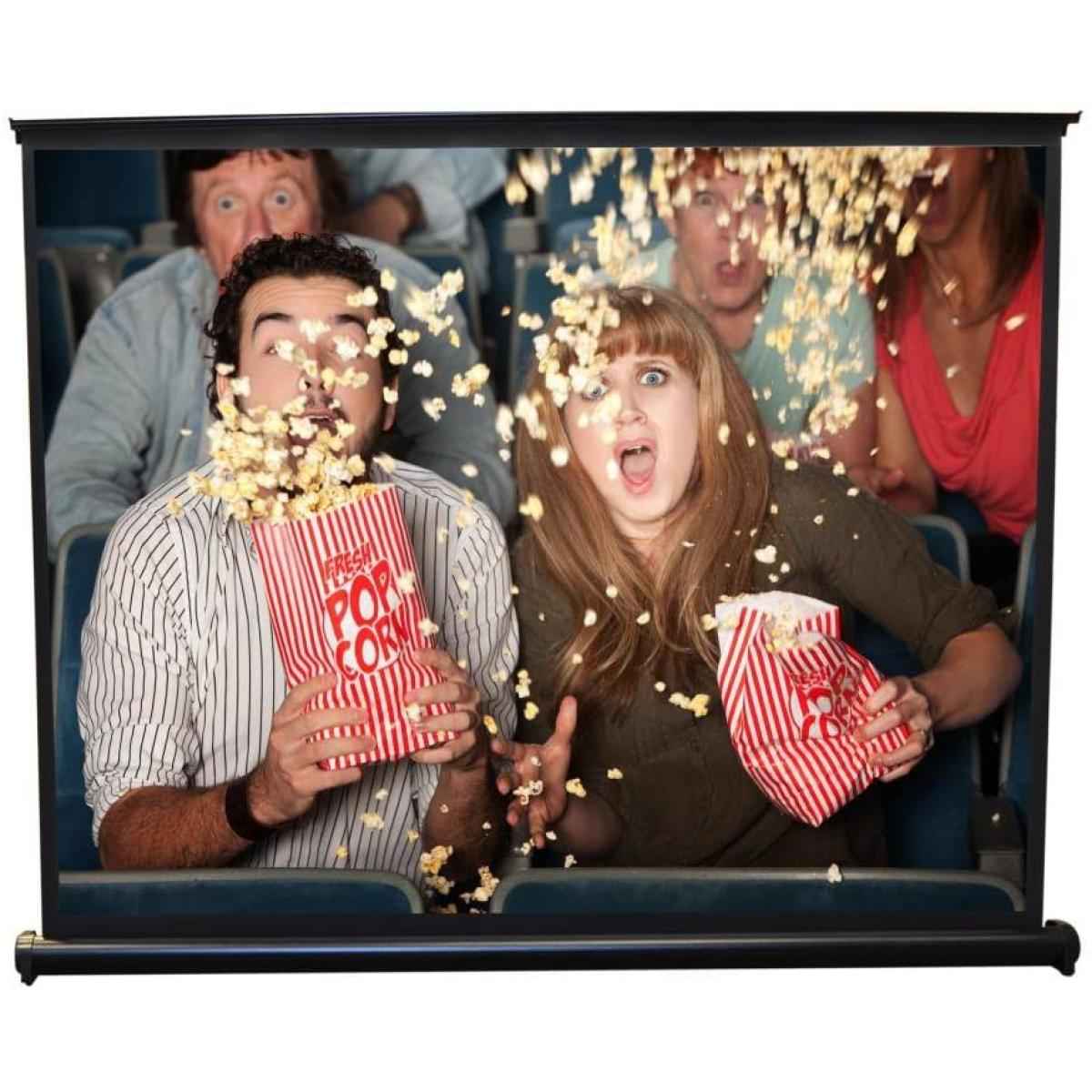 NO - Brand Projector Screen (1mX 75cm) Manual Portable, monitor