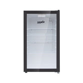 Samix Refrigerator Cooler Mini Bar, Glass Door, 93Lit, Black - SNK-LC-92