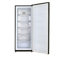 Samix Upright Freezer, Digital Touch, No Forst, 6Drawers, 205LIt, Black Glass - UFN-230LBLVA-DTHI