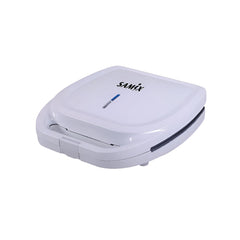 Samix Toaster (Press Grill), 4 Multi-Function Cavite's, 1300Watts, White - SNK-3013A