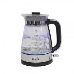 Samix Electric Kettle, 1.7Lit, 2200Watts, Glass - SNK-0567