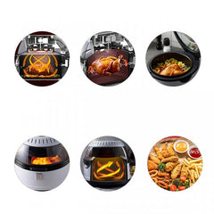 Samix Air Fryer LED Display, 13Lit, 1200Watts, White - 10-29-005