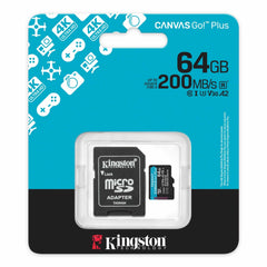 Kingston 64GB microSDXC Canvas Go Plus 200MB/s Read