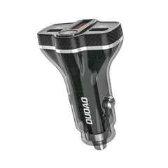 Dudao R78 3-in-1 78W Car Charger – USB + Dual PD Fast Charging, Black