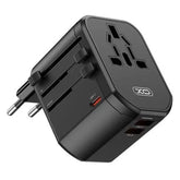 XO Universal Travel Charging, 20Watts, Black - XO-WL13