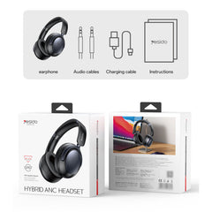 Yesido Ultra-light Structure Headset, Bluetooth, Black - EP07