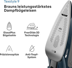 Braun Iron EloxalPlus with FreeGlide 3D Technology 3200 W 330 Ml Blue