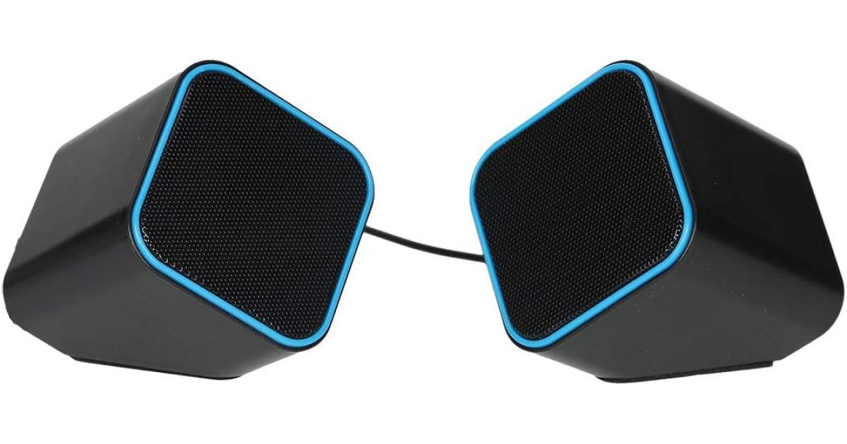 Havit HV-SK473 2.0 Channel USB Multimedia PC Speakers – Black/Blue - CompuMe