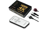 4k Hdmi Switcher With Ir Remote Control 5 Port