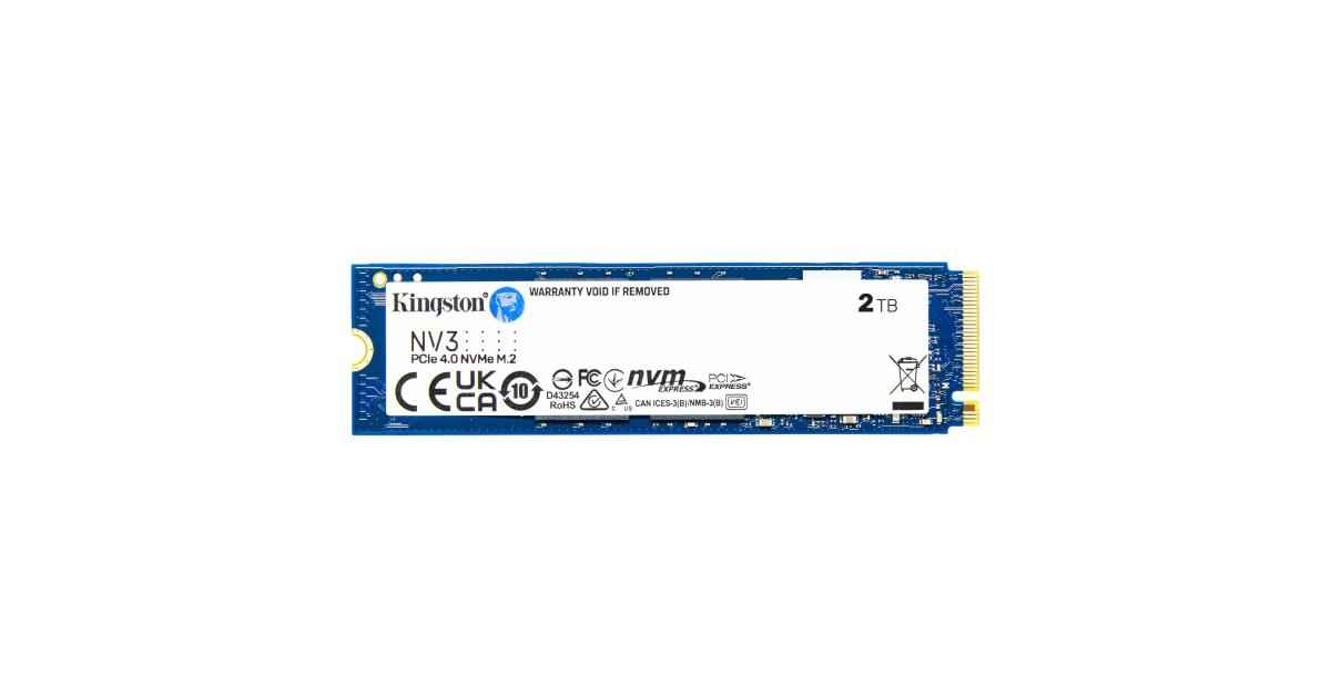 Kingston NV3 2TB PCIe 4.0 NVMe SSD – M.2 2280