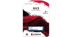Kingston NV3 4TB M.2 NVMe PCIe 4.0, GEN 4 SSD Up To 6000/5000 MB/s Read/Write