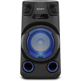 Sony Hifi System Speaker, Light Spread Sound Party Playlist Handle, Black - MHC-V13
