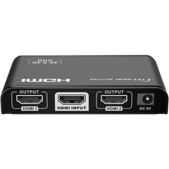 Lenkeng LKV312HDR HDMI Splitter 1 HDMI™ to 2 HDMI™ 4K 60Hz HDR Displays Simultaneously. Apply for STB, DVD, Media Player, Laptop, D-VHS and other HD-Player devices. It's compatible with HDMI™ 3D and 4Kx2K.