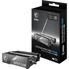 MSI SPATIUM M570 PRO 2TB Gen5 PCIe 5.0 NVMe M.2 SSD FROZR, 3D NAND - Sequential Read/Write (12400/11800 MB/s) | SPATIUM M570 PRO PCIe 5.0 NVMe M.2 FROZR |