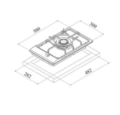SPBH10-CSF-J32X Super Chef 30cm Wide Burners