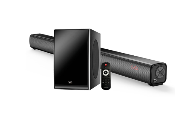 Vinnfier Vf Hyperbar 303 Btrm Wireless Bluetooth Soundbar & Bass Subwoofer With 3d Stereo Sound Fm R