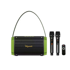 Wejeier W-4120 Outdoor Portable Karaoke Singing Bluetooth Speaker with Two Mics