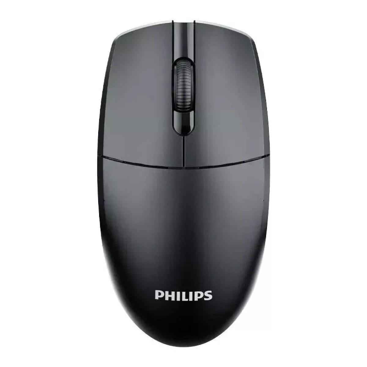 Philips M347 Ergonomic Design Wireless Mouse With 2.4ghz Conneion Black
