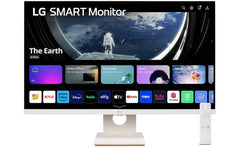 LG 27U511SA (2024) 27" Smart IPS Full HD 100Hz sRGB 99% webOS 23 HDR10 Airplay 2 Screen Share Bluetooth 5Wx2 Stereo SpeakerTilt Stand HDMI & USB - White