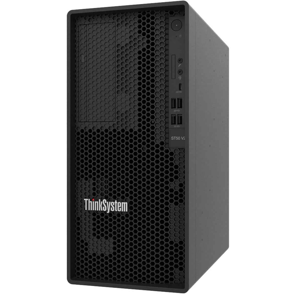 Lenovo Thinksystem St50 V2 Intel Xeon E 2324g Up To 4.6ghz 4 Cores W/ 16gb Memory & 2x 1tb Hdd Raid