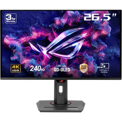 ASUS ROG Strix OLED XG27UCDMG 27” QD-OLED 4K UHD 240Hz 0.03ms, HDR 400 G-SYNC Compatible, OLED Anti-Flicker 2.0, Custom Heatsink, OLED Care Pro, Neo Proximity Sensor, 99% DCI-P3, True 10-bit Color, DisplayWidget Center