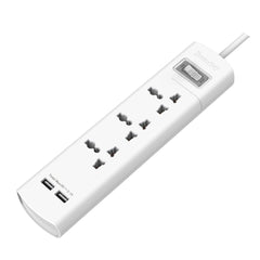 Huntkey SZM307 Power Strip Surge w- 3 Universal AC Sockets -1.5M- - SZM307 - - CompuMe