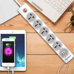 Huntkey SZN607 Power Strips, Universal Standard