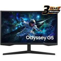 Samsung Odyssey G5 (CG55) 32" Gaming Monitor VA, 2K QHD (2560 x 1440), 165Hz, 1Ms, HDR10, 1000R Curved, FreeSync Support | LS32CG552EMXUE | - CompuMe