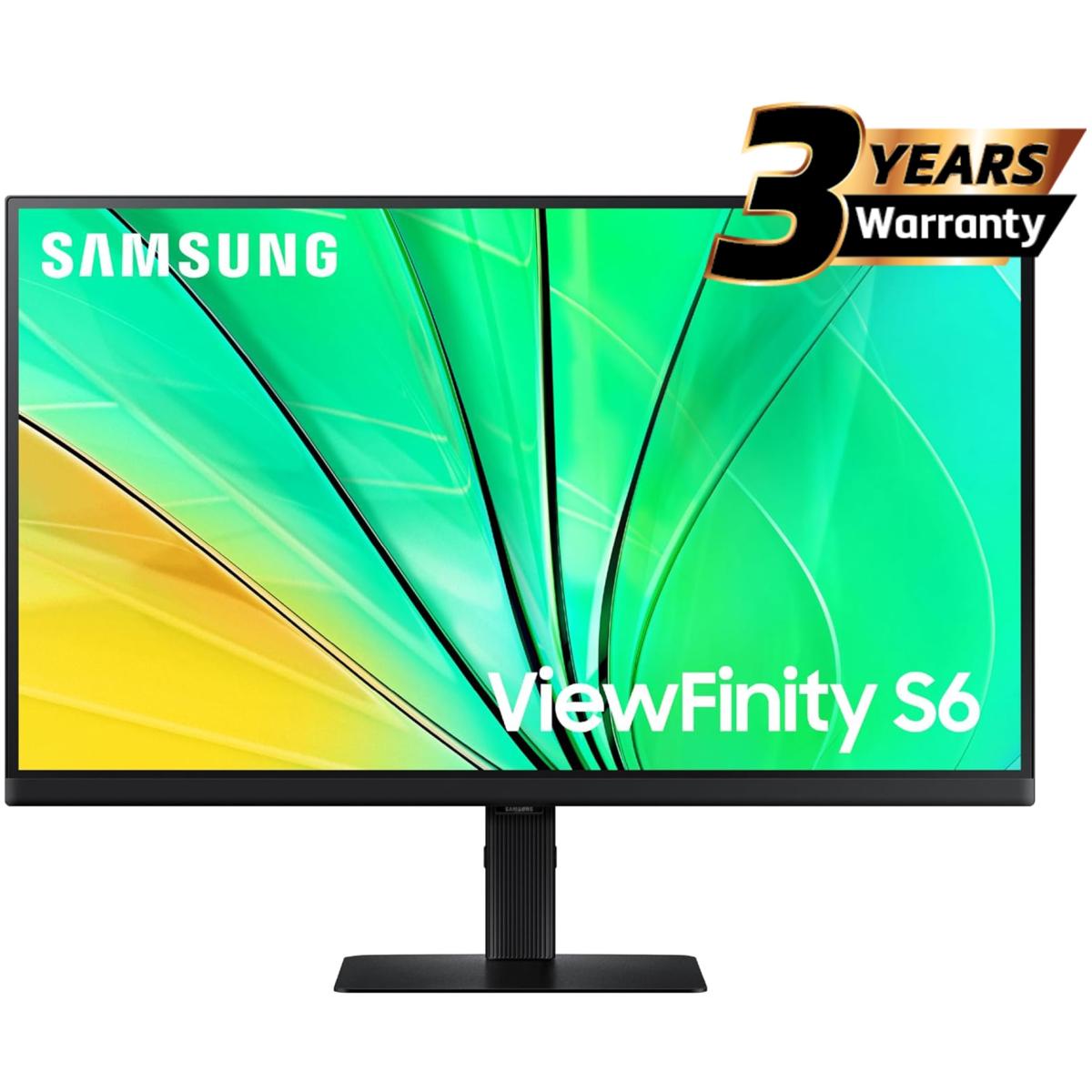 Samsung ViewFinity S6 (D606) 27" 2K QHD (2560 x 1440) Flat Business Monitor IPS, 100Hz, 5MS, 10 Bit, HDR10, sRGB 99% w/ Ergonomic Stand & Ultrathin Bezel Display | LS27D606EAMXUE | Samsung ViewFinity S6 (D606) 27" 2K QHD (2560 x 1440) Flat Business Monitor IPS, 100Hz, 5MS, 10 Bit, HDR10, sRGB 99% w/ Ergonomic Stand & Ultrathin Bezel Display | LS27D606EAMXUE |