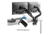 NORTH BAYOU F160 DUAL MONITOR DESK MOUNT STAND FOR 17 – 27 Inch MONITORS - Holder