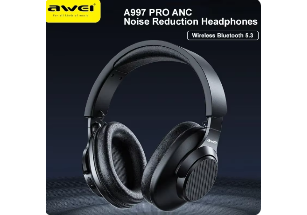 AWEI A997BL PRO Wireless Headphones Bluetooth Earphones Foldable Gaming Headset Sport Headphone with Mic Music Earbuds 300mAh