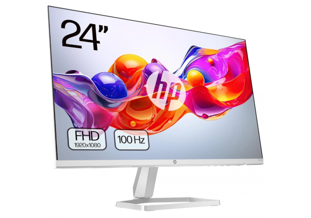 2024 HP 524SF Series 5 24 inch FHD Monitor, FHD Display (1920 x 1080), IPS panel, 99% sRGB, 1500:1 contrast ratio, 300 nits, Eye Ease with Eyesafe certification