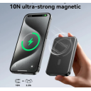Joyroom JR-W020 20W Mini Magnetic Wireless Power Bank 5000mAh Multi Security Protection (With USB to Type-C 0.25m Cable) - Black