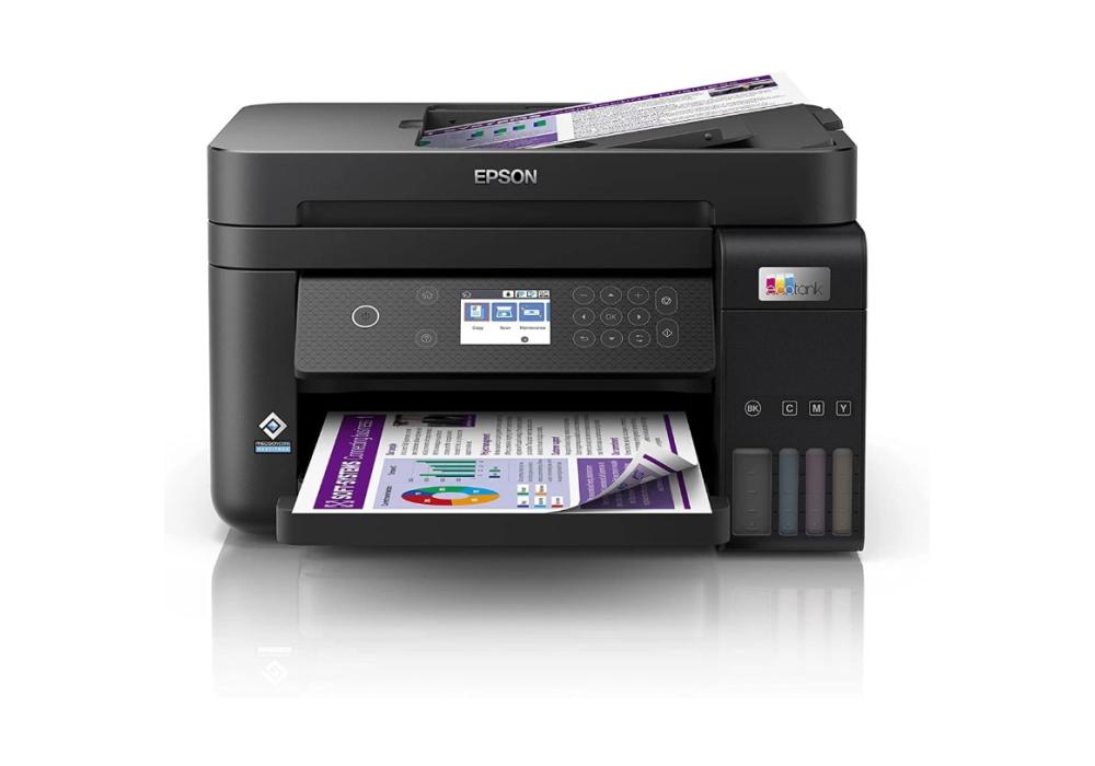 Epson EcoTank L6270 A4 Wi-Fi Duplex All-in-One Print, Scan, Copy Ink Tank Printer with ADF Ethernet & Wi-Fi Direct Auto-Duplex printing up to 15.5ipm Epson EcoTank L6270 A4 Wi-Fi Duplex All-in-One Print, Scan, Copy Ink Tank Printer with ADF Ethernet & Wi-Fi Direct Auto-Duplex printing up to 15.5ipm
