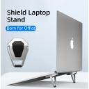 Portable Invisible Laptop Stand | Mini Aluminum Cooling Pad Lightweight Laptop Desk Stand for MacBook and Other Laptops (Silver)