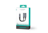 JOYROOM SY-C03 Audio-Transfer Series 2-in-1 Audio Adapter (Type-C to Dual Type-C)-Black