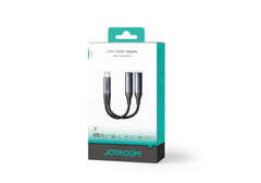 JOYROOM SY-C03 Audio-Transfer Series 2-in-1 Audio Adapter (Type-C to Dual Type-C)-Black