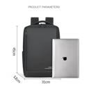 Business Backpack stylish & functional multiple compartments With Durable Materials Up to 15.6" Laptop Fits - Black