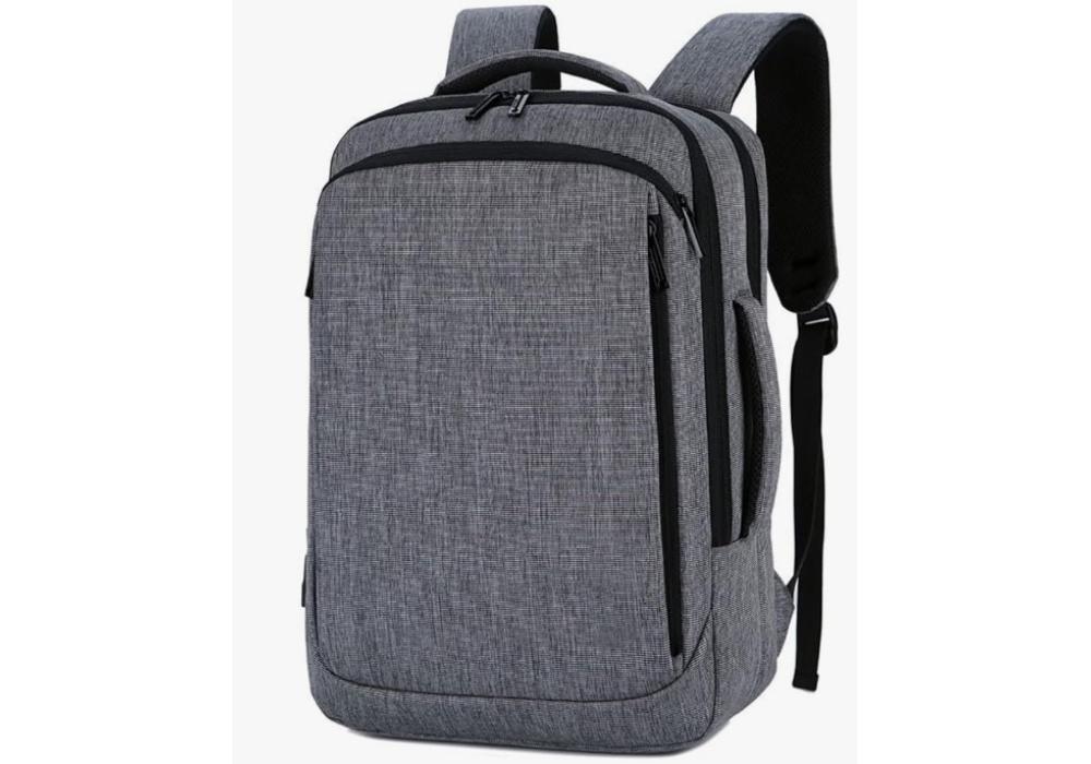 Business Backpack Stylish & Functional Multiple Compartments With Durable Materials Up to 15.6" Laptop Fits - Gray Business Backpack Stylish & Functional Multiple Compartments With Durable Materials Up to 15.6" Laptop Fits - Gray