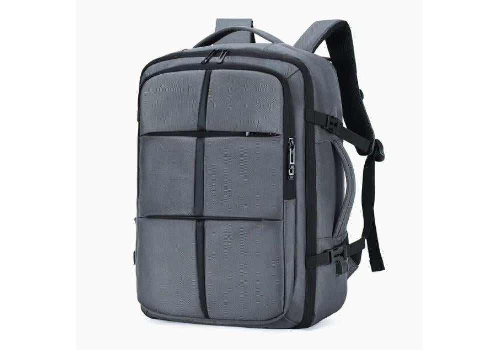 Backpack Large Capacity Expandable Backpack Multifunction USB Charging Business Bag For Laptop Up to 17.6" Luggage Bag - Gray Backpack Large Capacity Expandable Backpack Multifunction USB Charging Business Bag For Laptop Up to 17.6" Luggage Bag - Gray