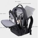Backpack Large Capacity Expandable Backpack Multifunction USB Charging Business Bag For Laptop Up to 17.6" Luggage Bag - Gray